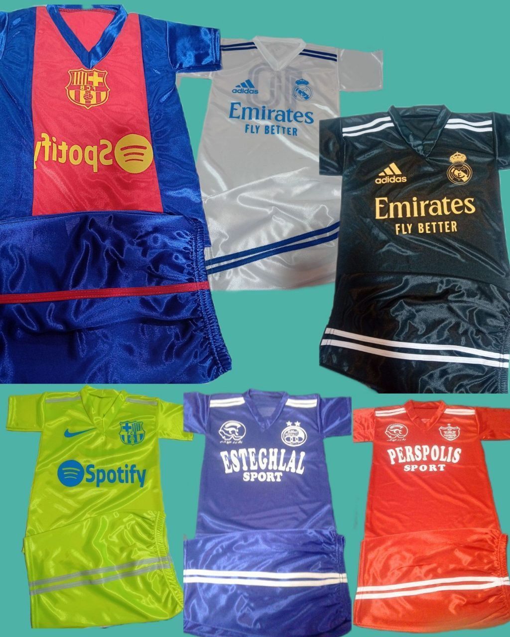 پیراهن و شورت باشگاهی پسرانه