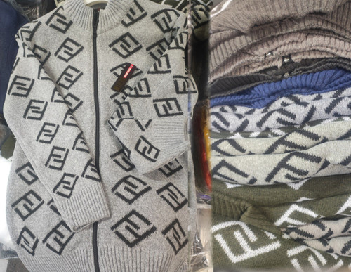 بافت اسپرت جلو زیپ مردانه ضخیم